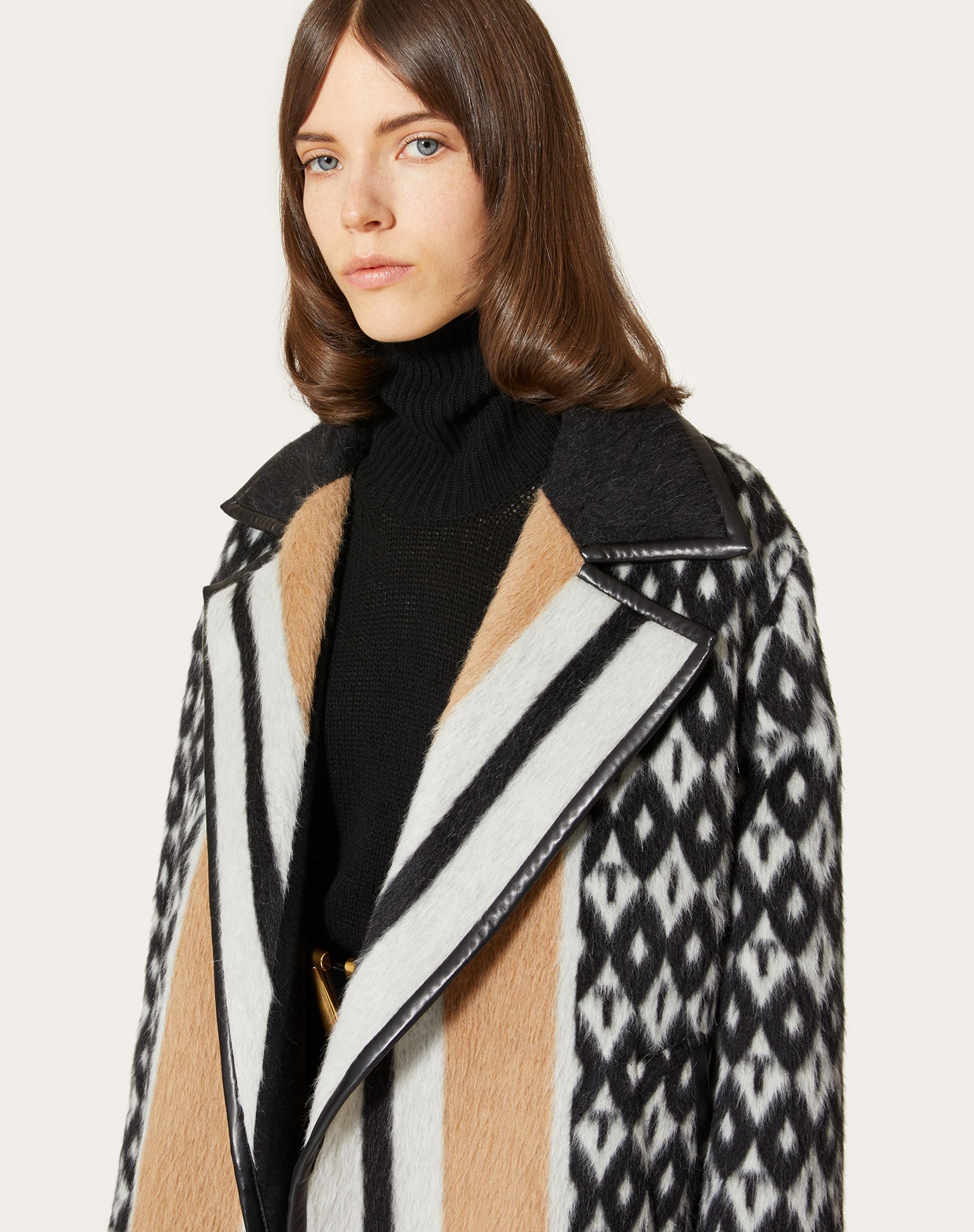 VALENTINO FOULARD ARCHIVE JACQUARD COAT - 5