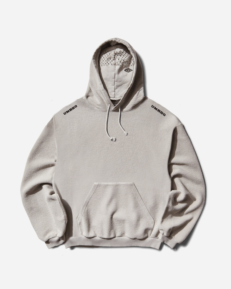 Lasered Masked Hoodie Light Grey 1
