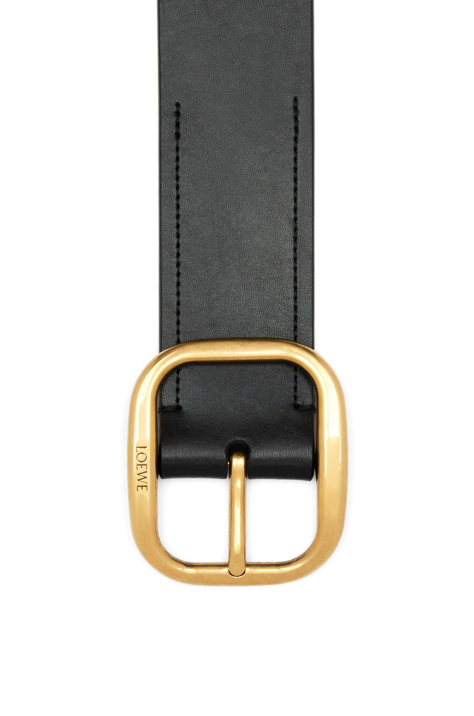 Rounded soft belt in classic calfskin - 3