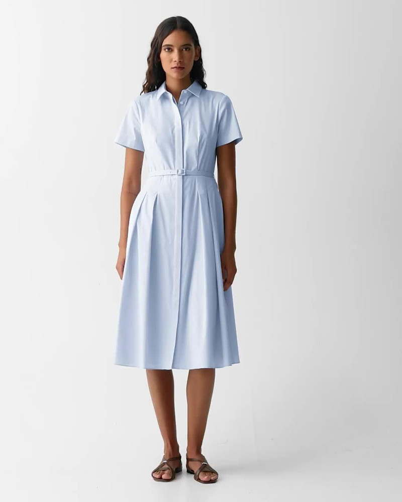 Short-Sleeve Shirt Dress in Good Cotton 6