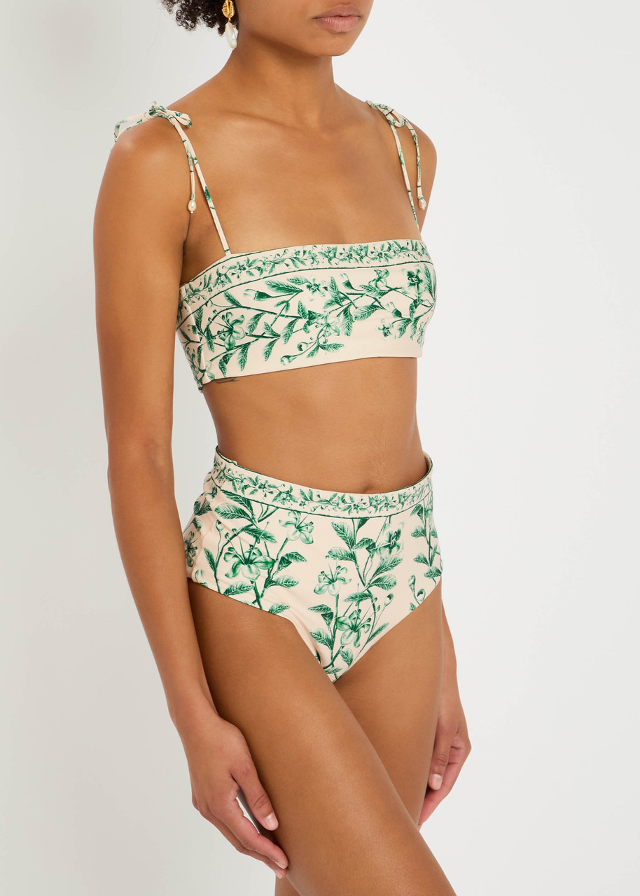 Agua BY Agua Bendita Magenta Ceiba Floral-print Bikini Briefs - 2
