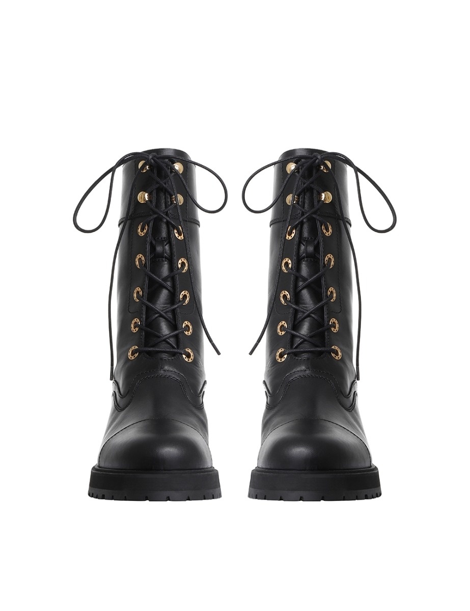 LACE UP COMBAT BOOT - 3