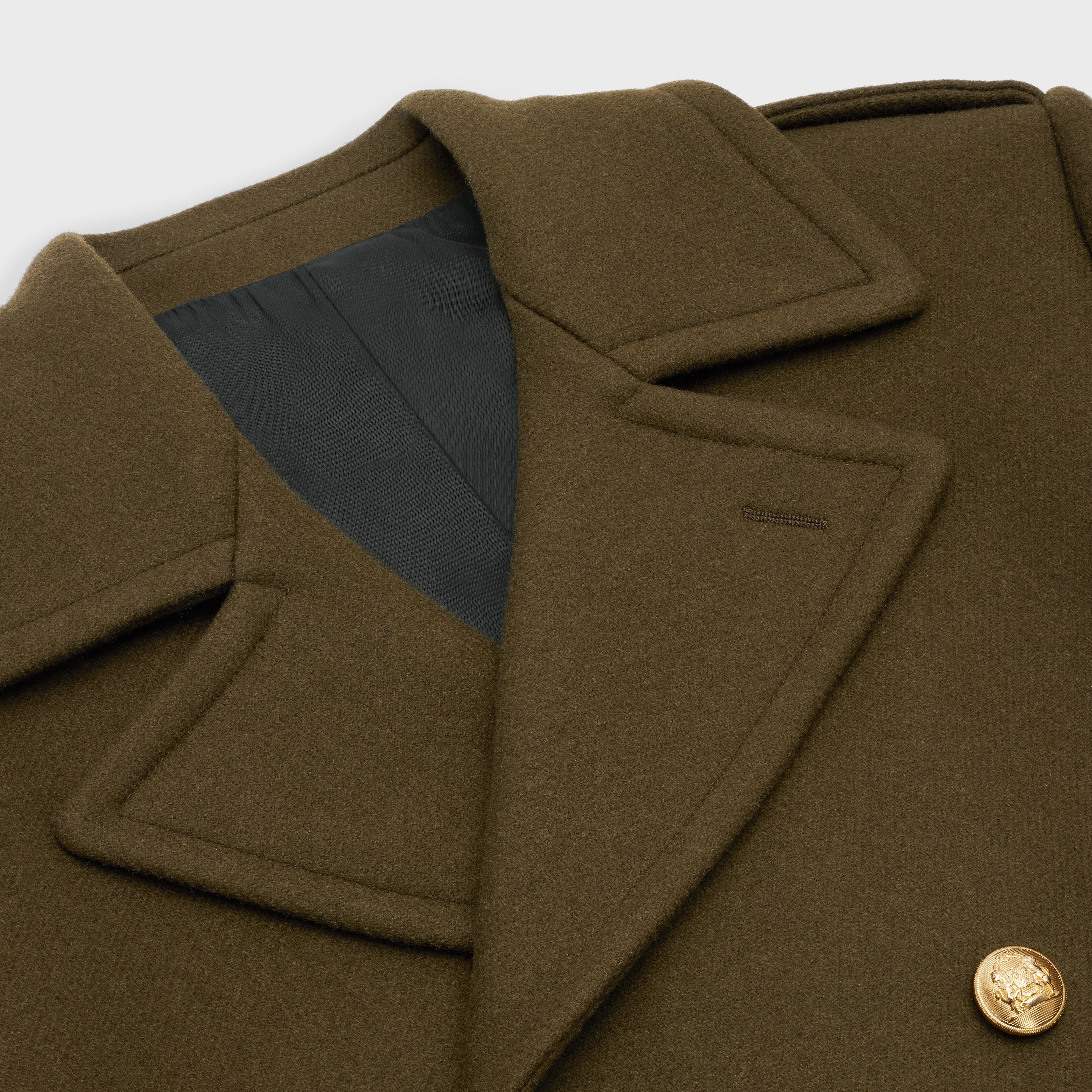 MILITARY OVERCOAT IN WOOL - 3