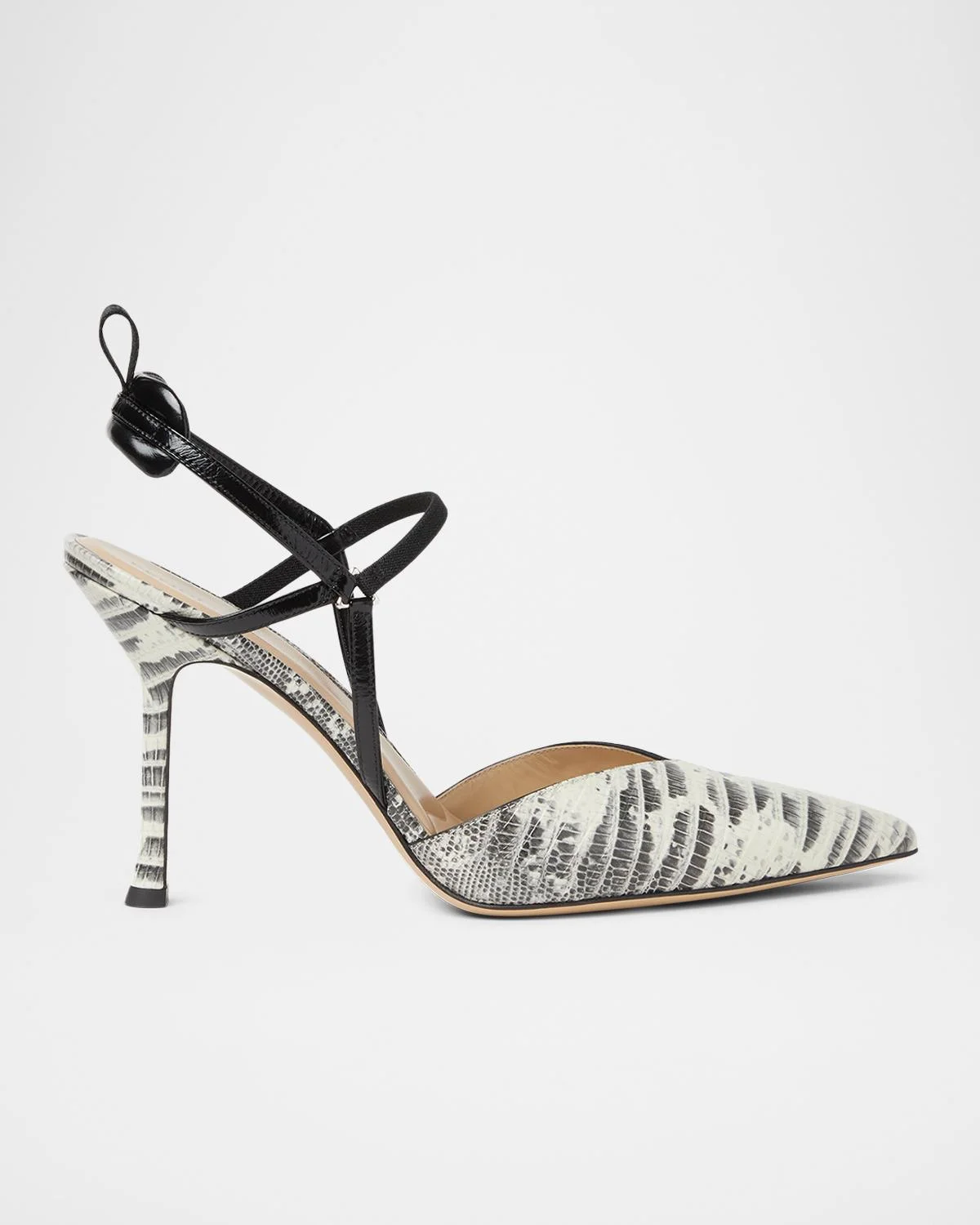 Very Colibri 95MM Lizard-Embossed Leather Slingback Pumps - 1