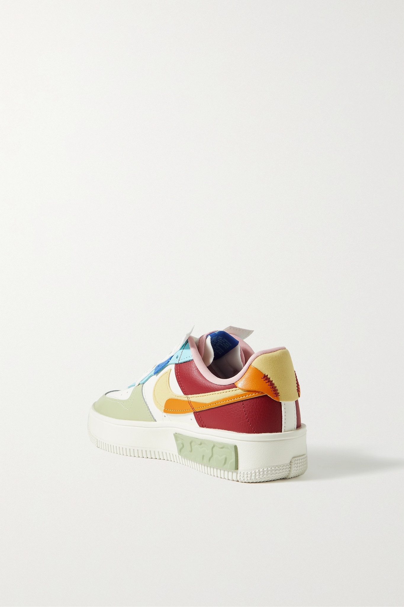 Air Force 1 Fontanka faux suede-trimmed leather sneakers - 3