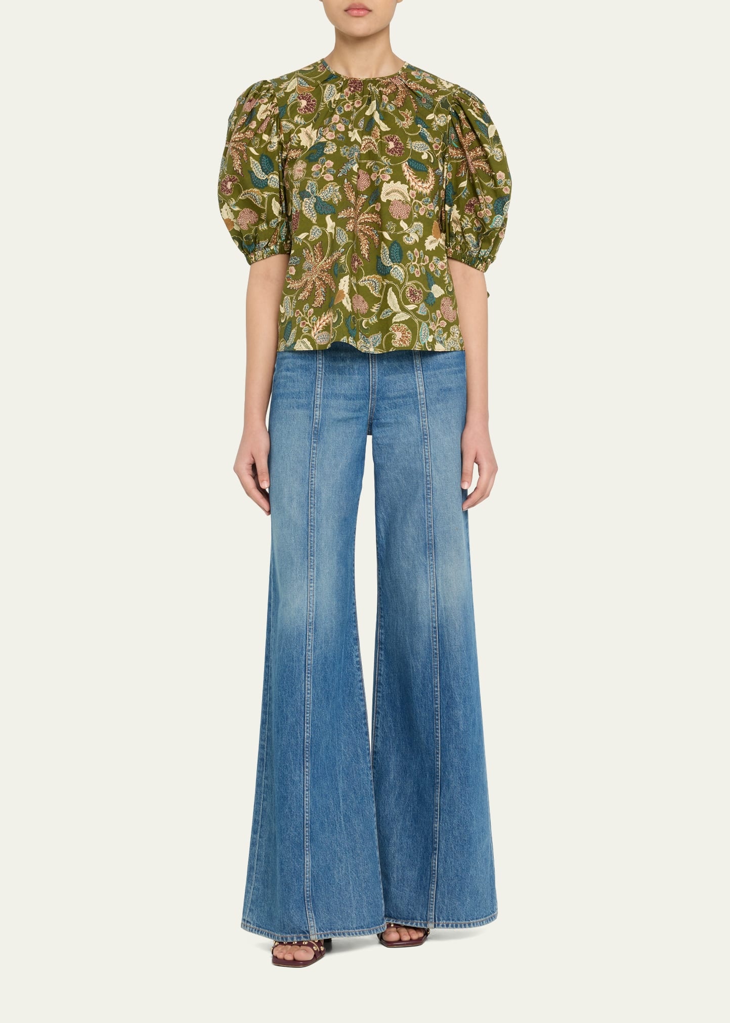 Coralie Puff-Sleeve Blouse - 2