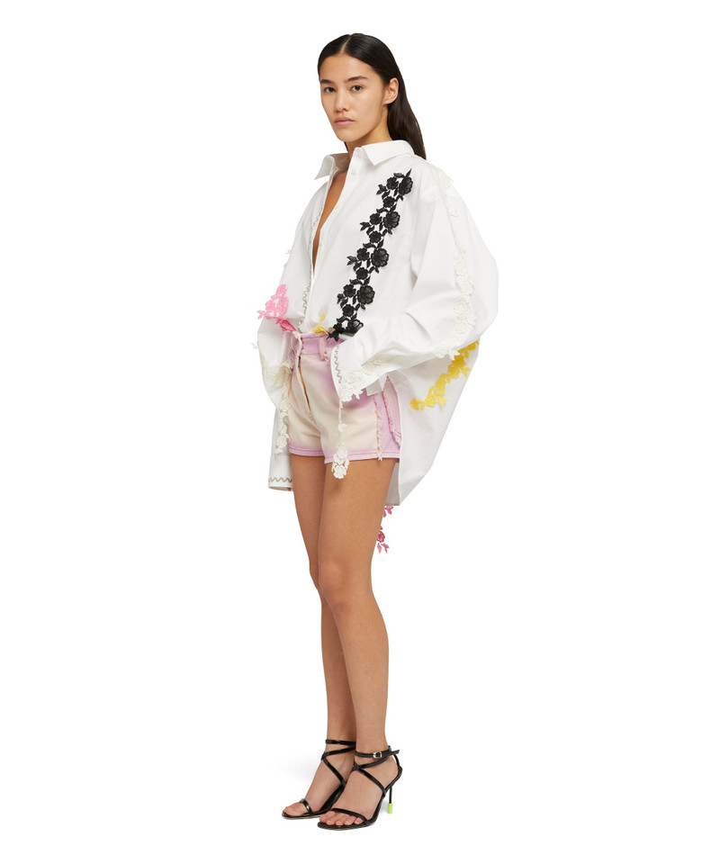 Faded bull treatment 5 pocket shorts 5