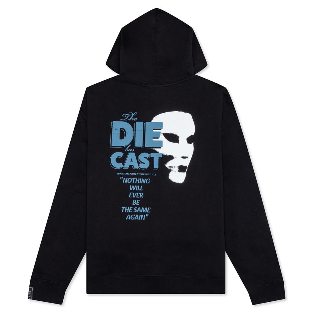 REGULAR FIT HOODIE DIE CAST PRINT - BLACK - 2