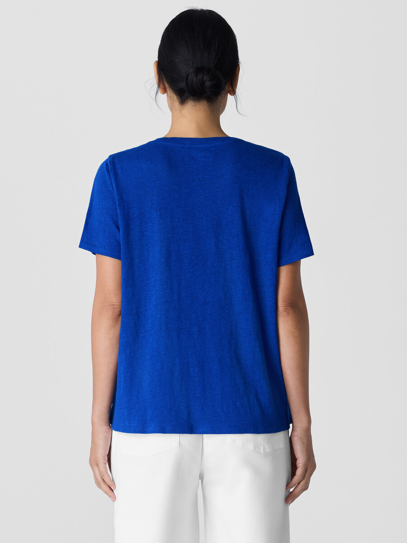 Organic Linen Jersey Crew Neck Tee 4