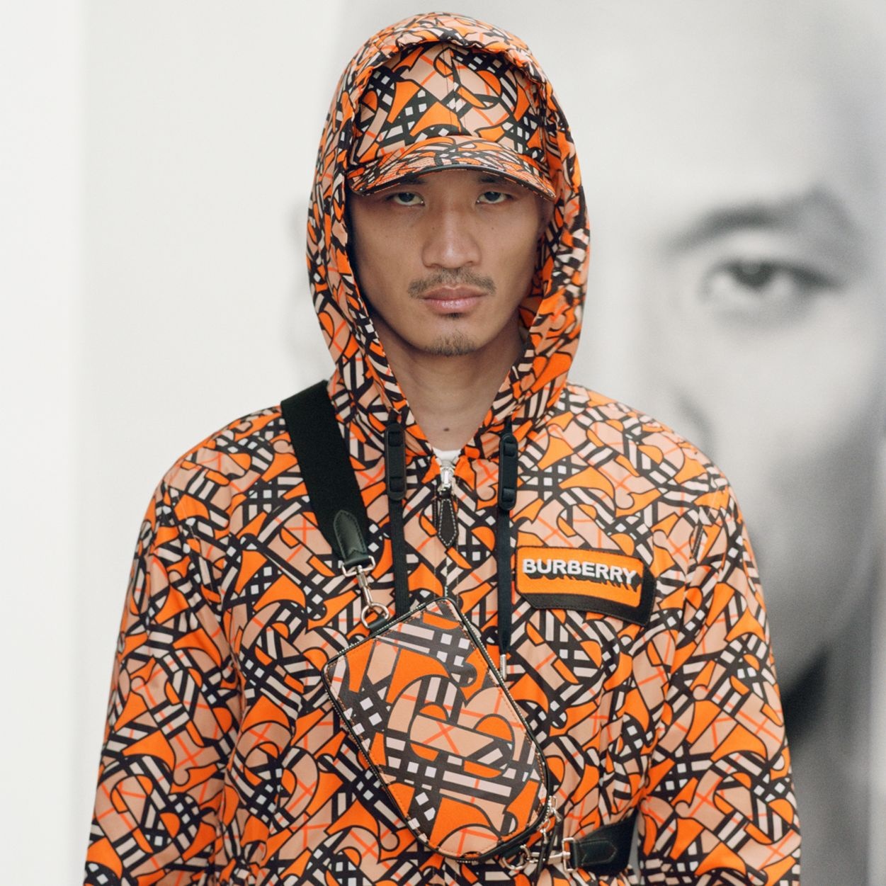 Monogram Print Nylon Hooded Jacket - 3