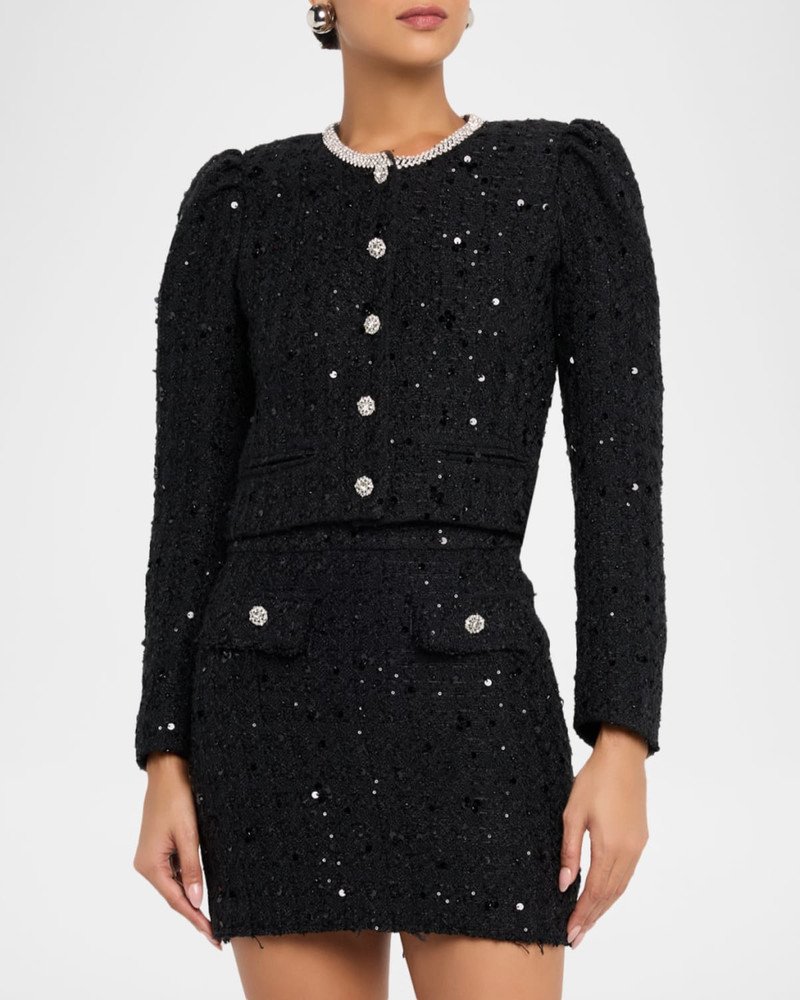 Chiara Embellished Tweed Jacket 4