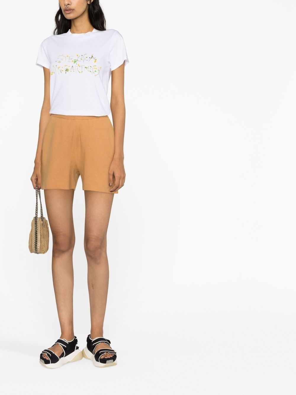 floral logo-print T-shirt - 2