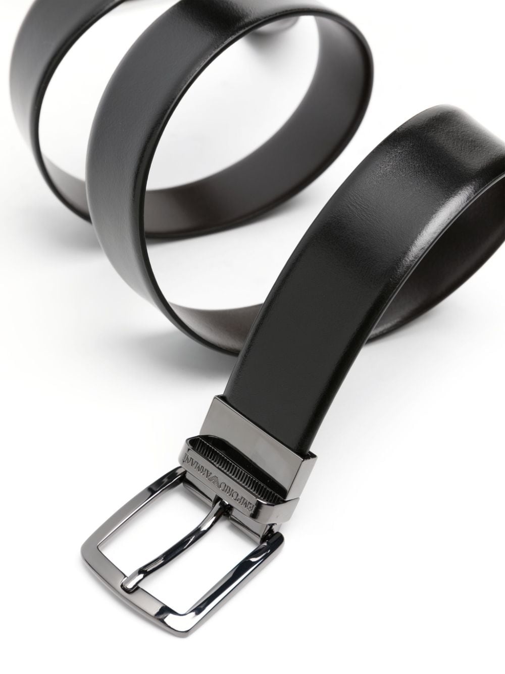 smooth-grain leather belt - 2