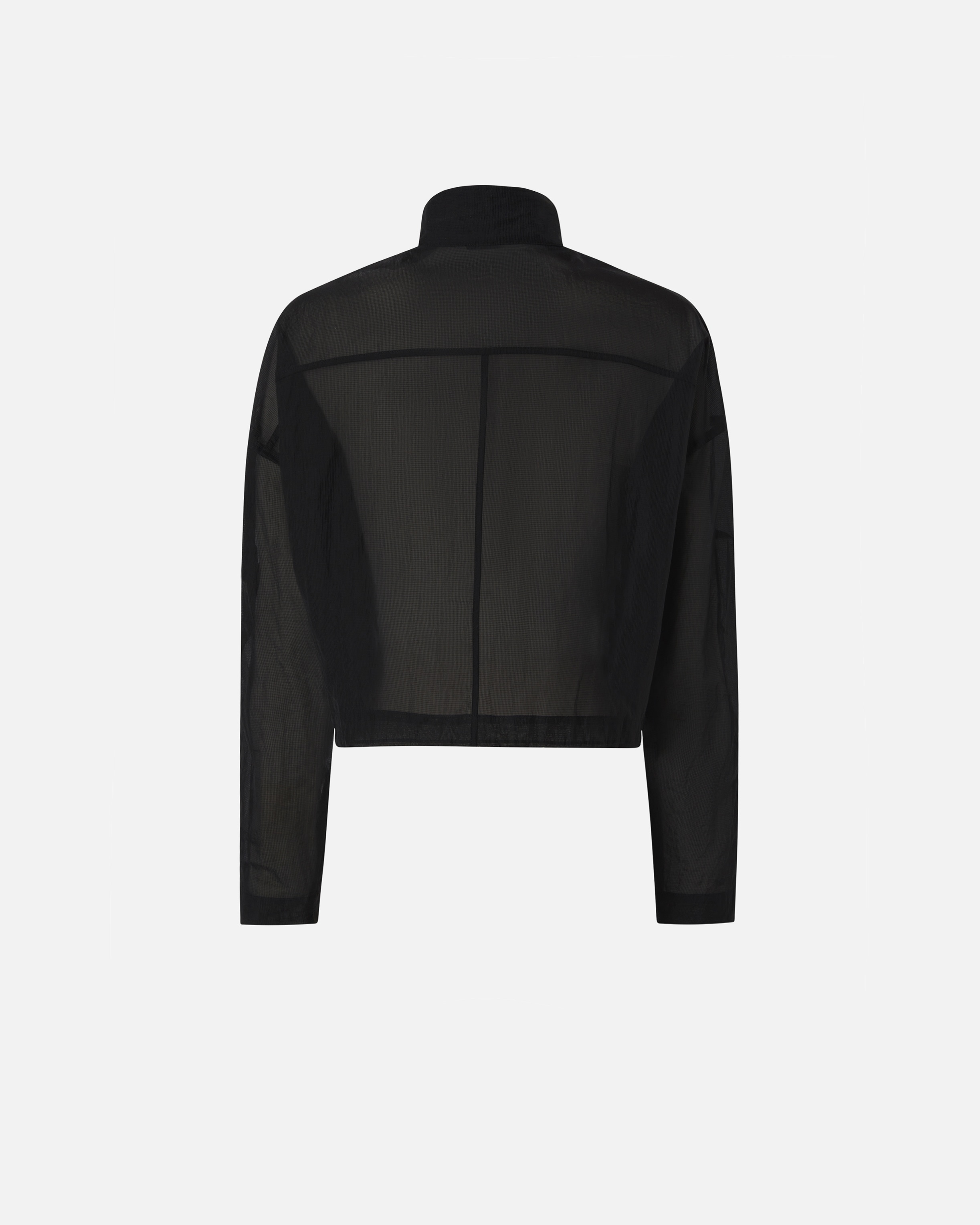 SHORT JACKET IN TECHNICAL ORGANZA-EFFECT FABRIC - 2