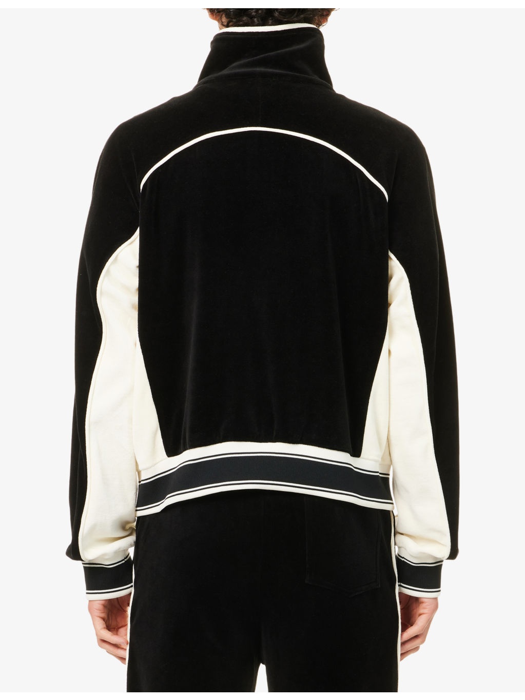 Lastman Embroidered-Patch Velvet Track Jacket - 4