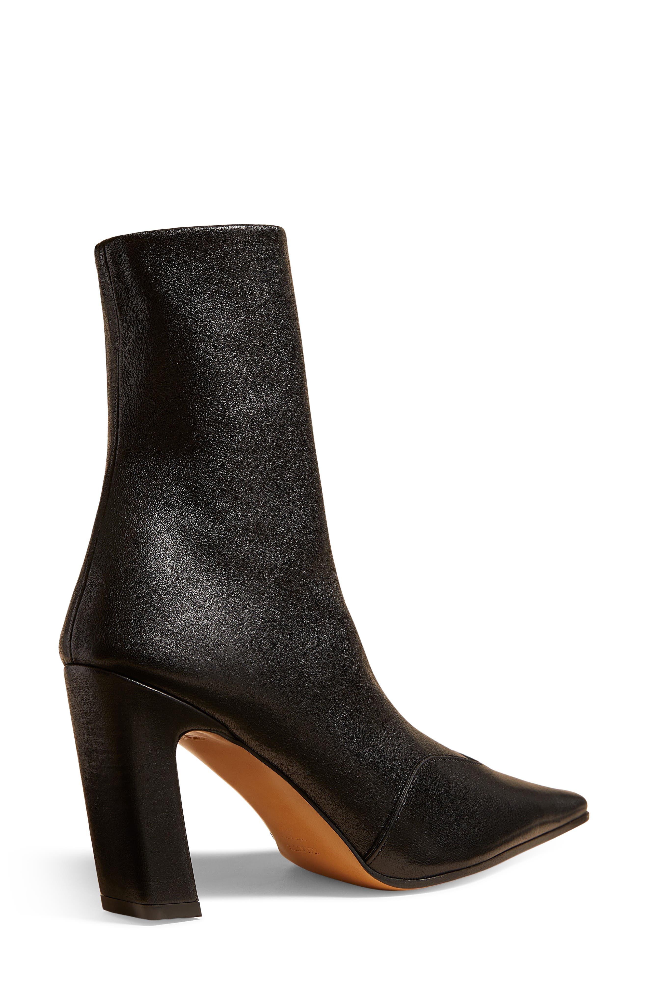 Khaite Nevada Square Toe Bootie in Black at Nordstrom - 2