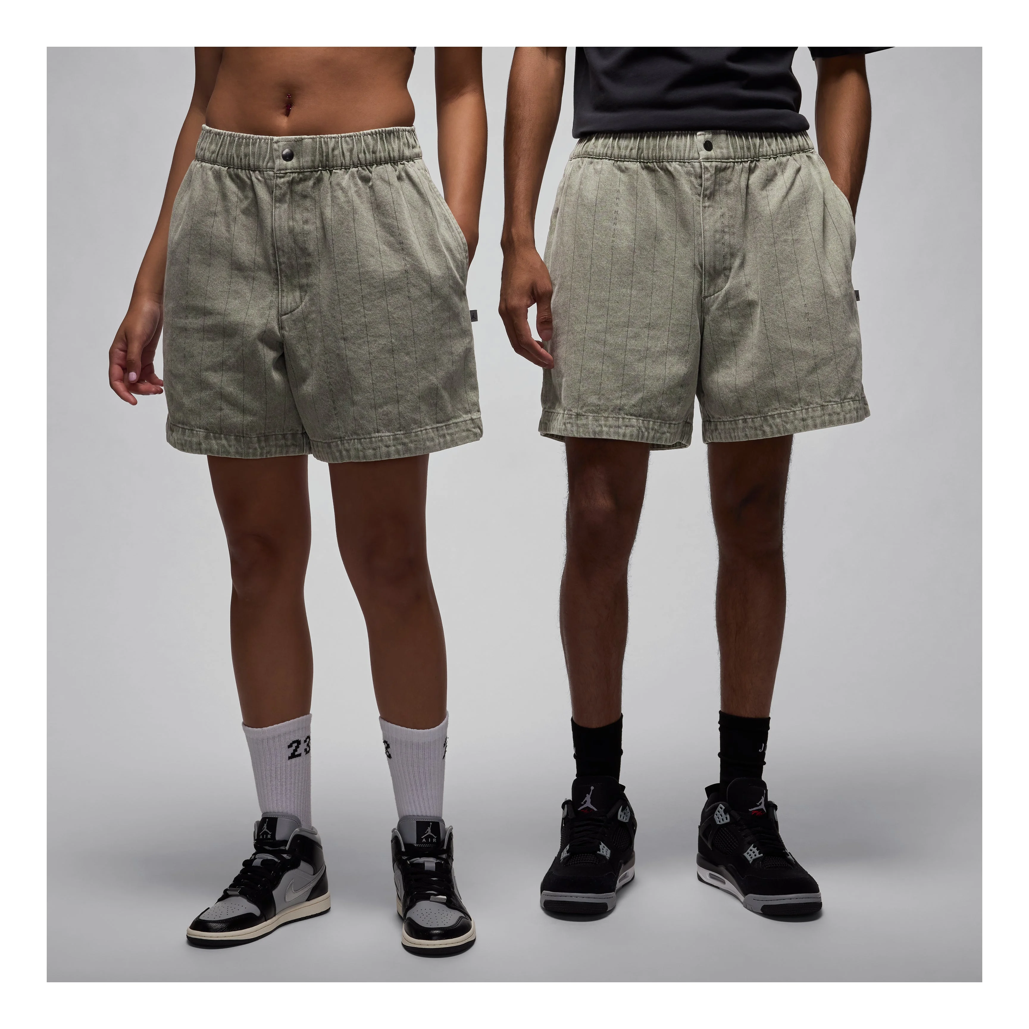Air Jordan x A Ma Maniere Shorts 'Flat Pewter' HF0536-029 - 1
