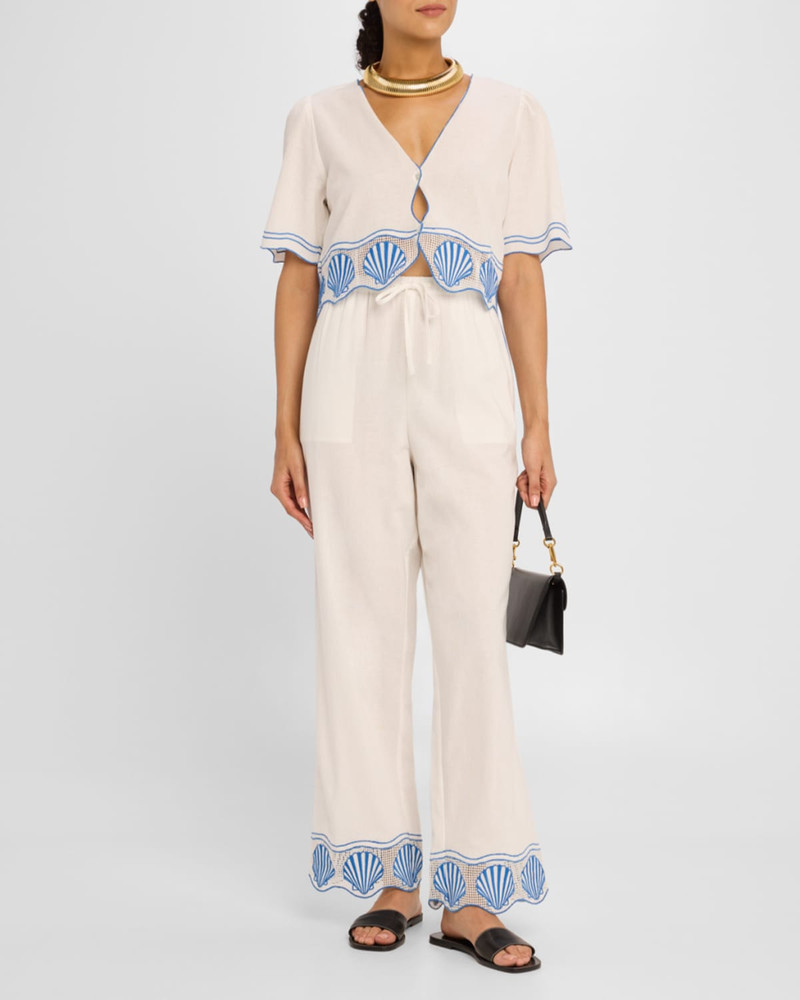 Rails Venice Embroidered Crop Top outlook