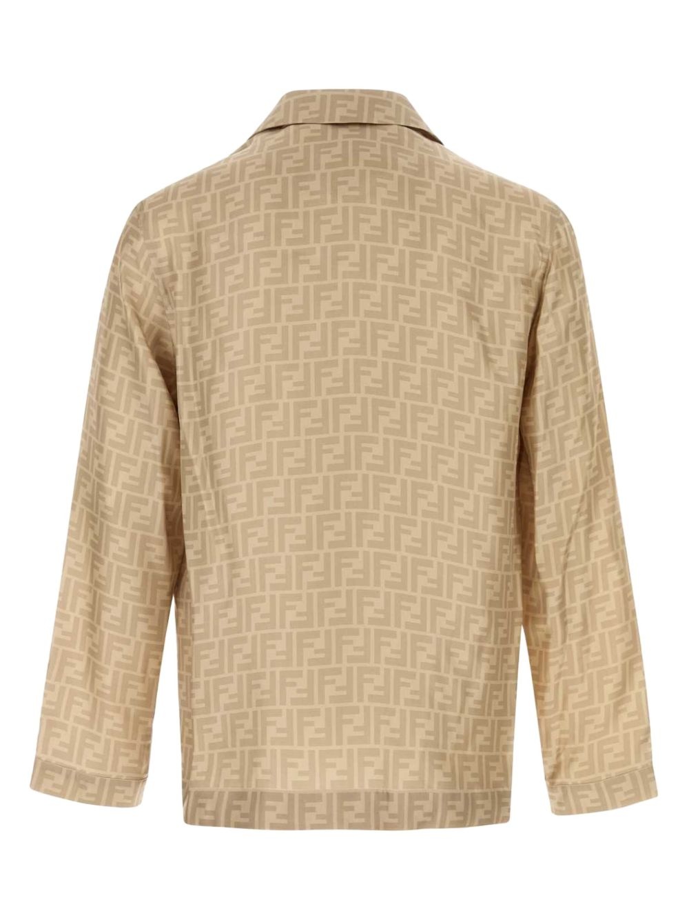 FF-print silk shirt - 2