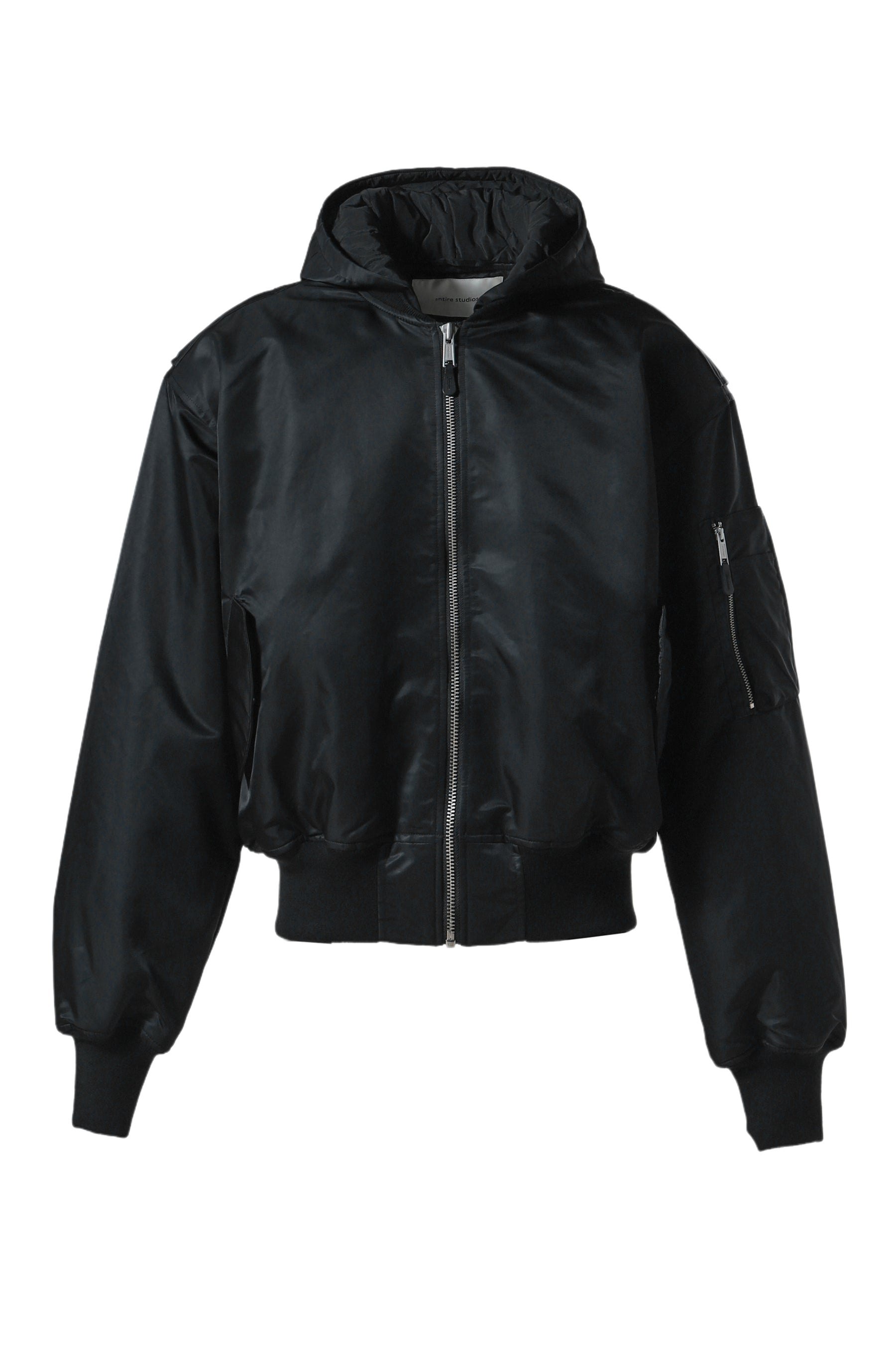 HOODED BROAD BOMBER / OIL - 1