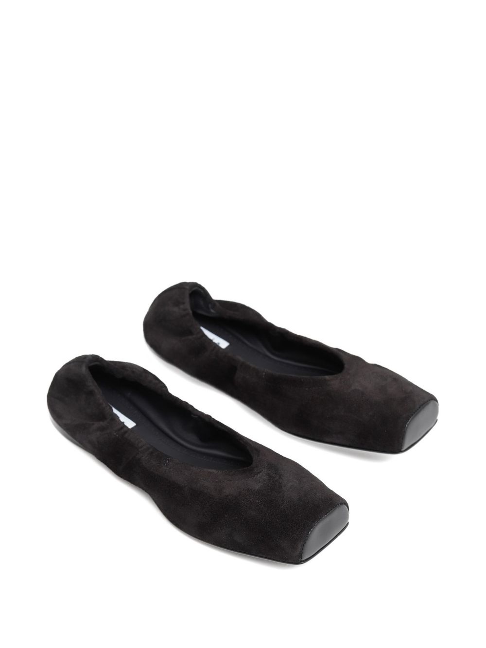 square-toe suede ballet flats - 2