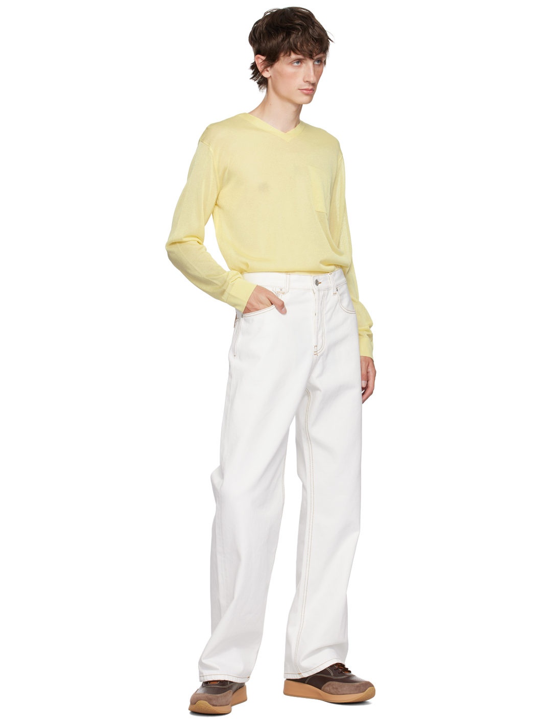 Yellow La Casa 'La maille Paseo' Sweater - 4