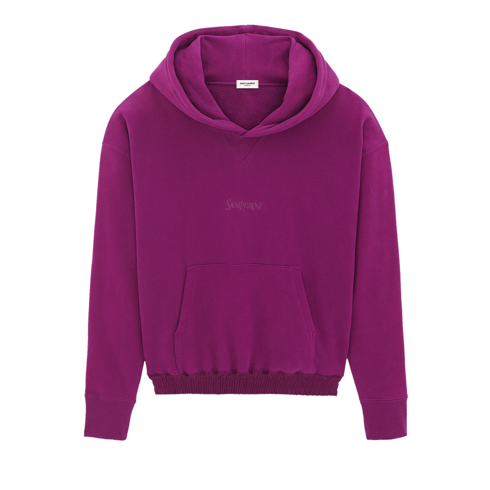 Saint Laurent Hoodie 'Fuchsia' - 1