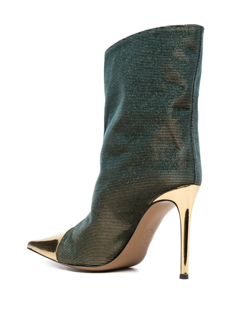 100mm iridescent-effect pointed boots 3