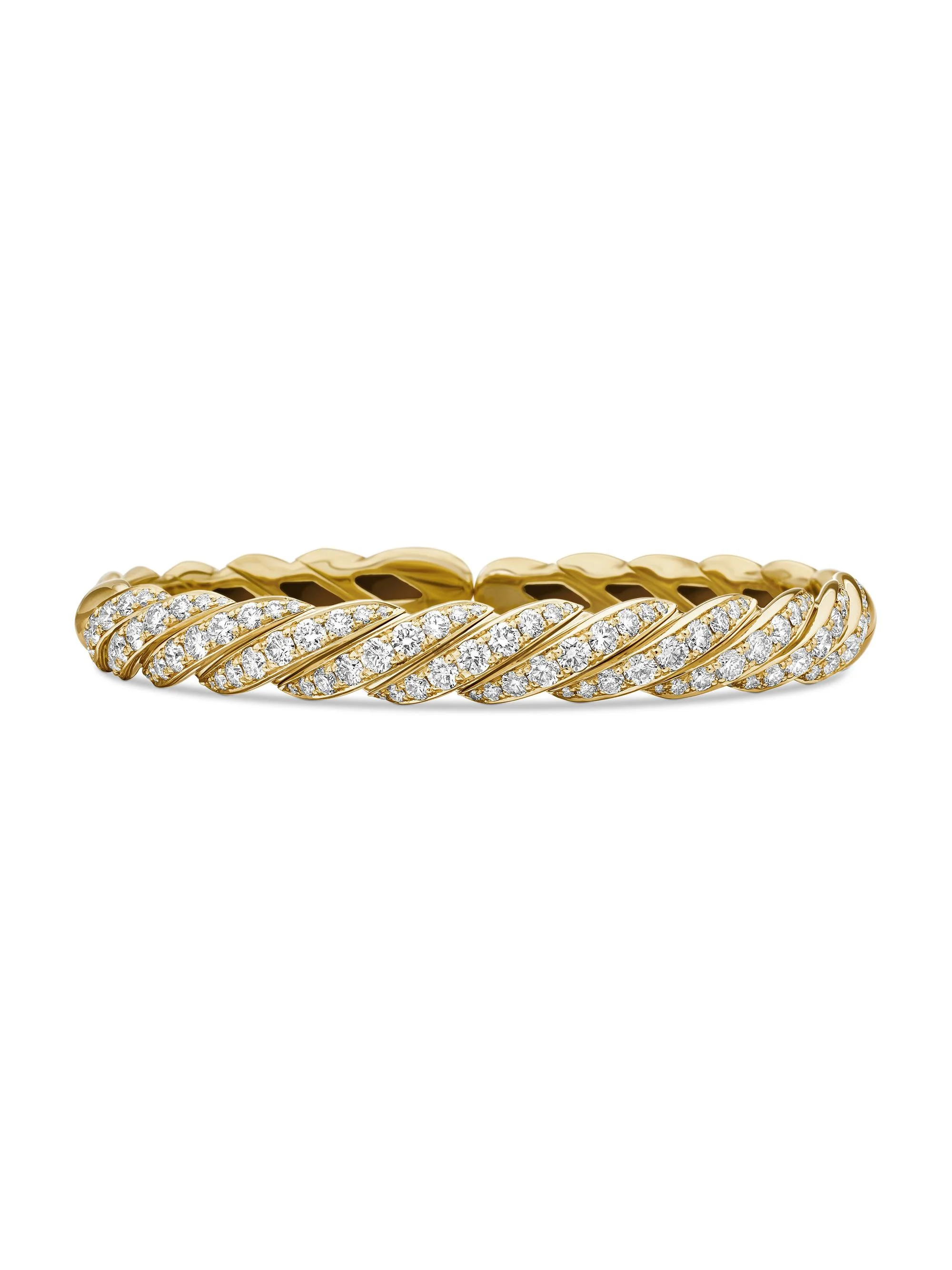 Women's Pavéflex Bracelet in 18K Yellow Gold - Diamond - 1