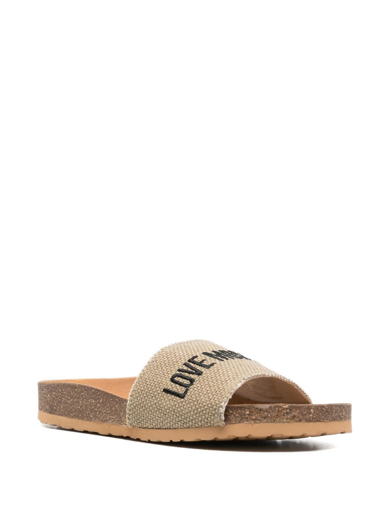 Moschino logo detail sandals outlook
