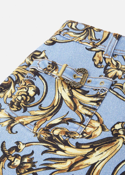 VERSACE JEANS COUTURE Regalia Baroque Denim Skirt outlook
