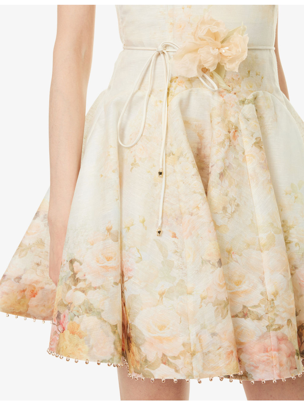 Memento Twist-Front Linen And Silk Mini Dress - 6