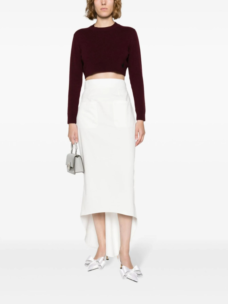 Prada fluted midi skirt outlook