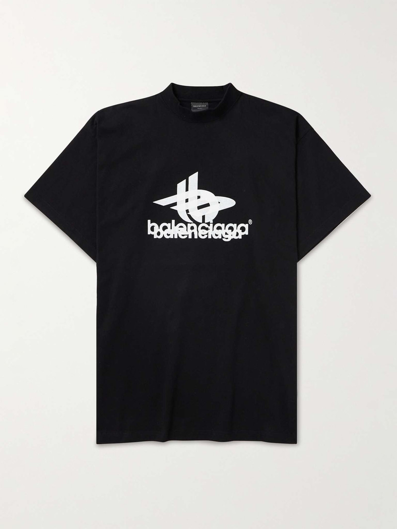 Oversized Logo-Print Cotton-Jersey T-Shirt - 1