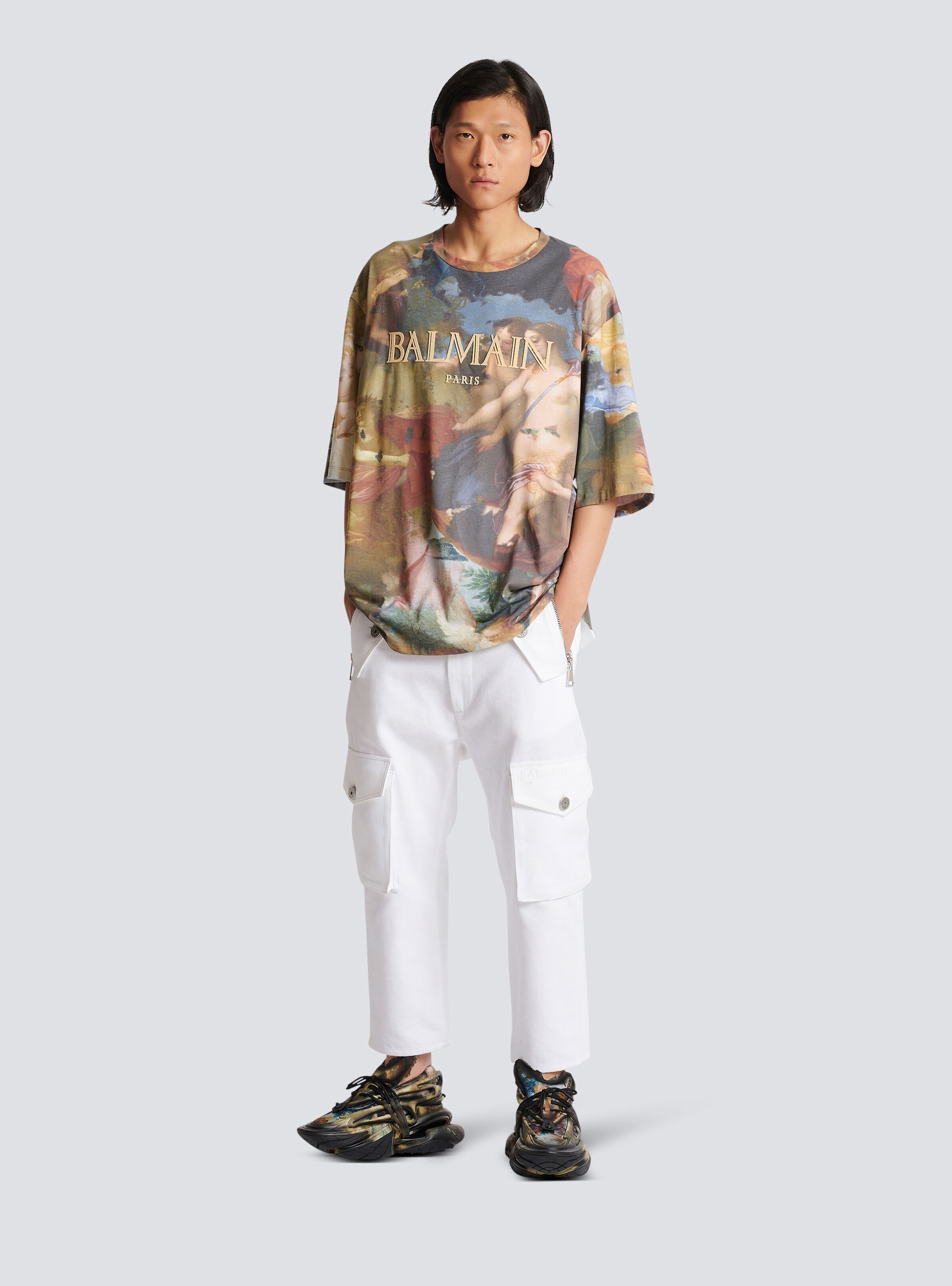 Oversized Pastel print T-shirt - 2
