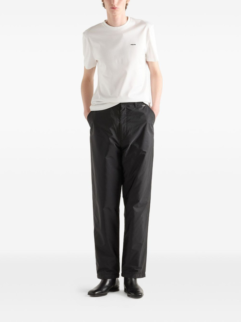 Prada logo-embroidered T-shirt outlook