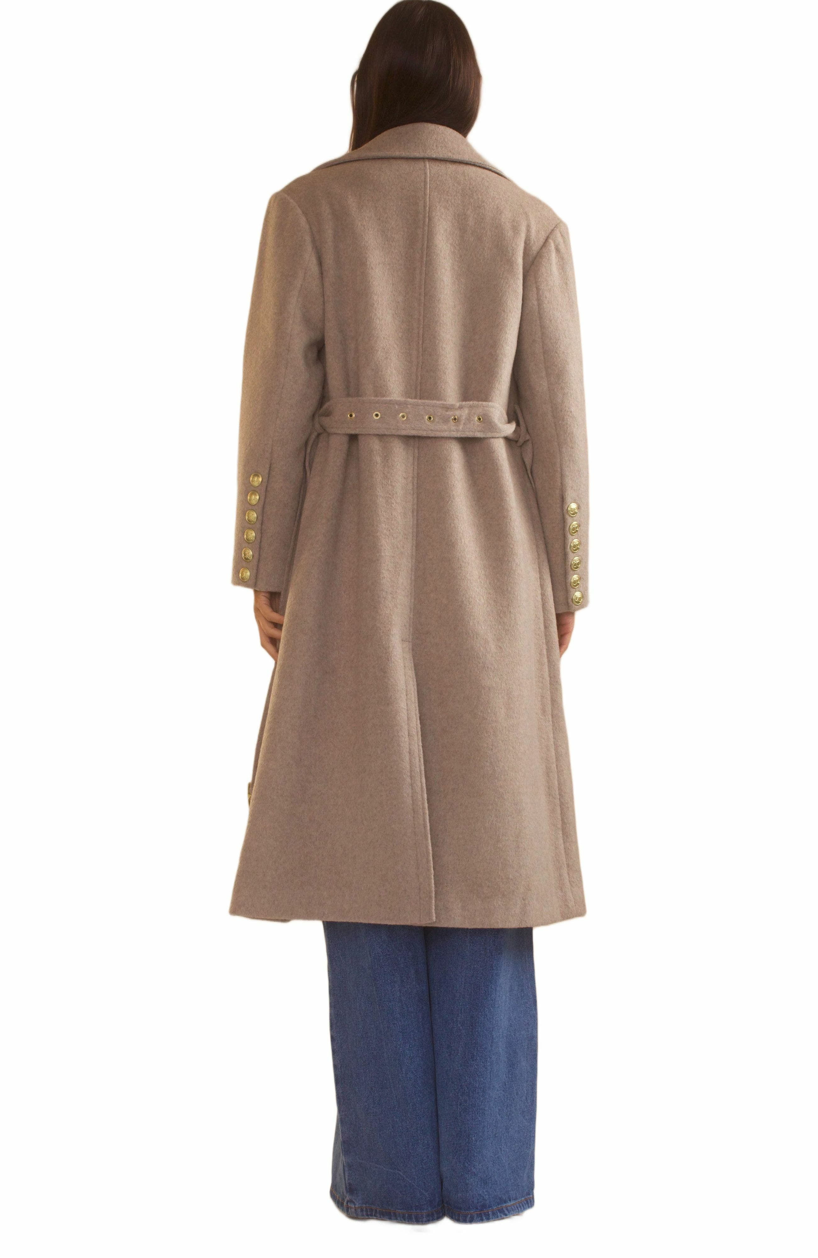 Cynthia Rowley Noa Wool Cocoon Coat in Camel at Nordstrom - 5