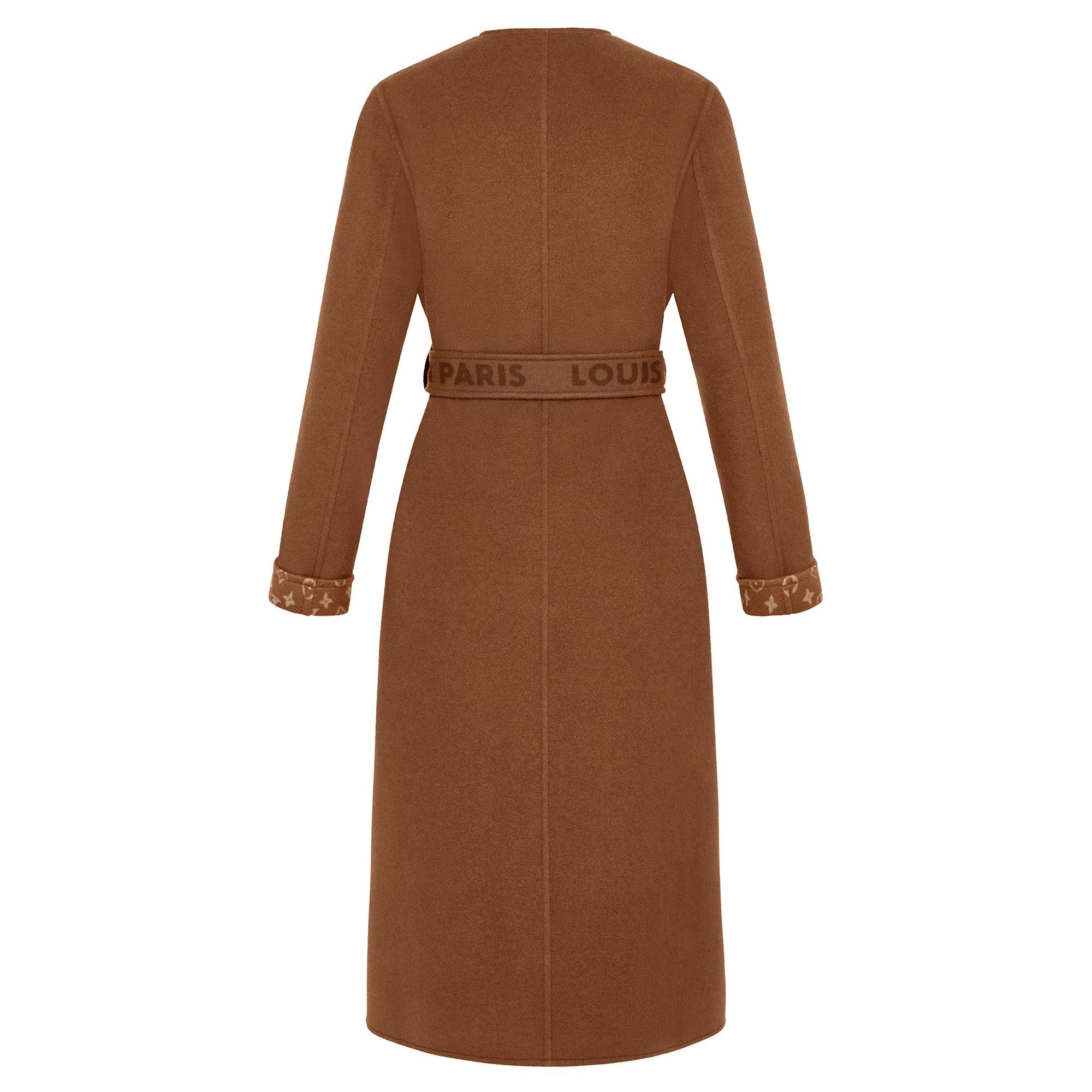 Belted Long Wrap Coat - 3