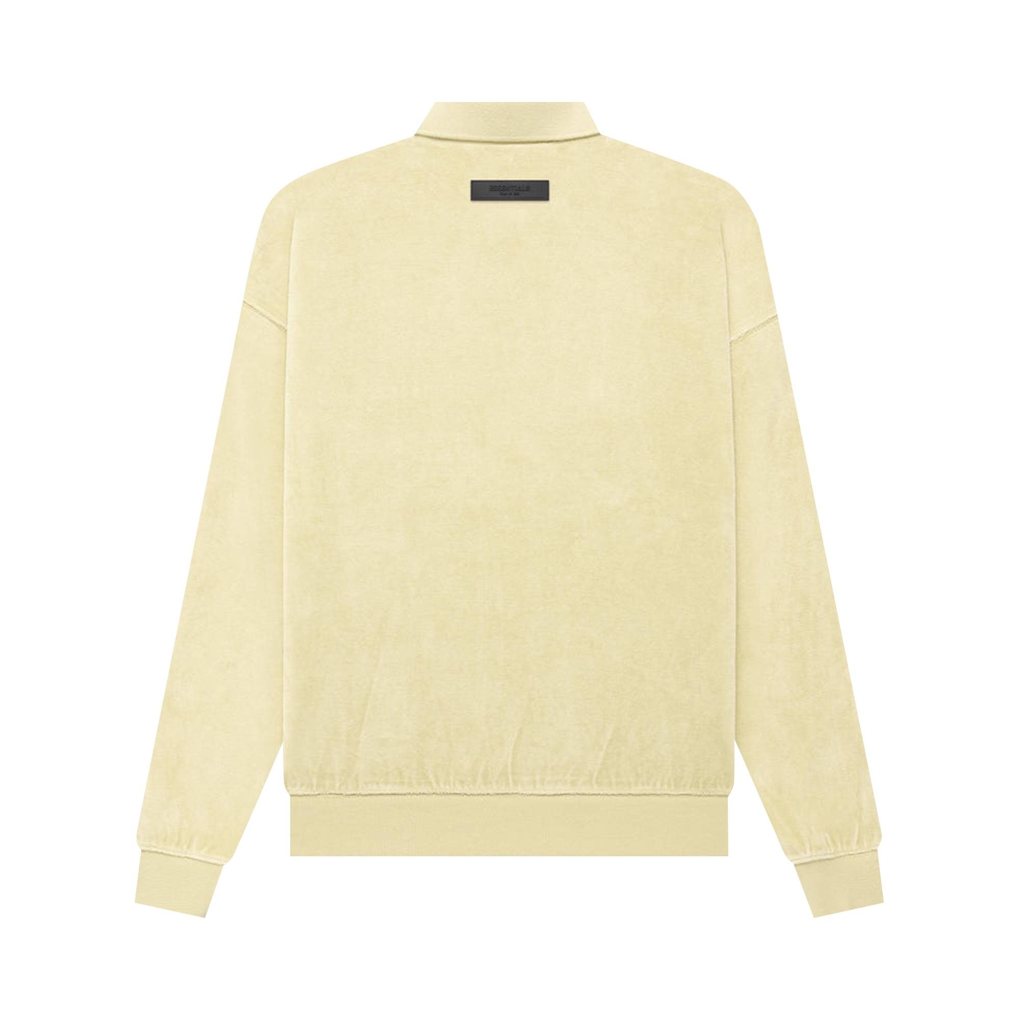 Fear of God Essentials Velour Long-Sleeve Polo 'Canary' - 2