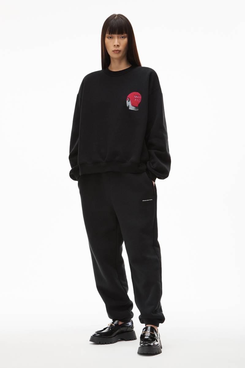 Alexander Wang BUZZ CUT GRAPHIC PULLOVER IN TERRY outlook