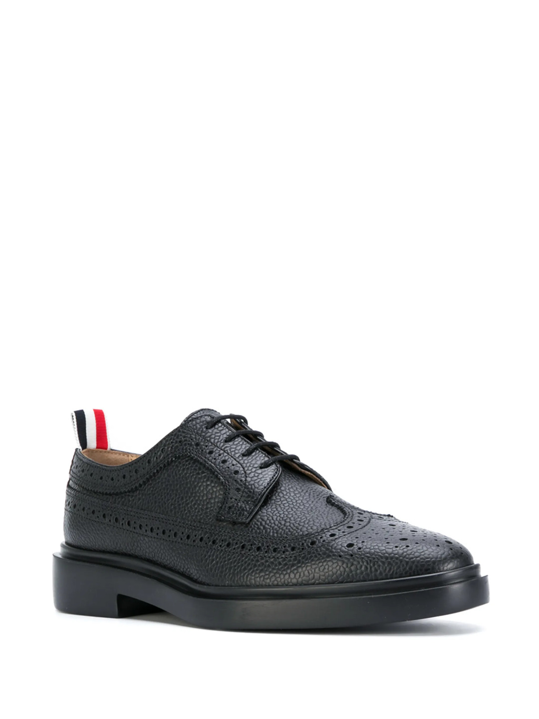 Pebble Grain Lightweight Rubber Sole Classic Longwing Brogues Women - 2