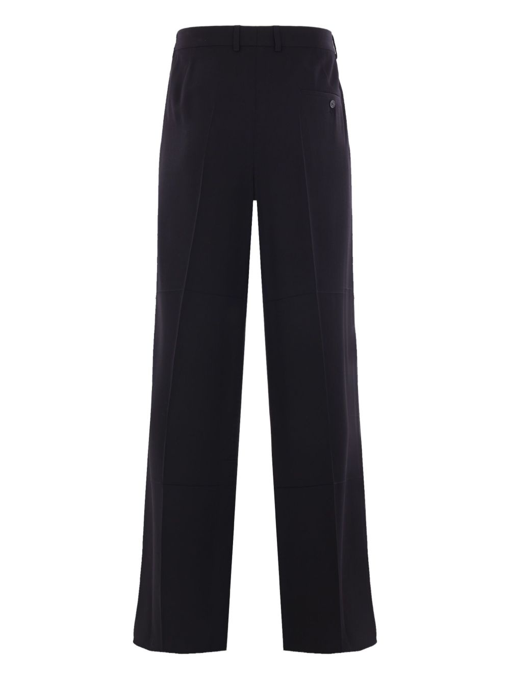 pressed-crease twill trousers - 2