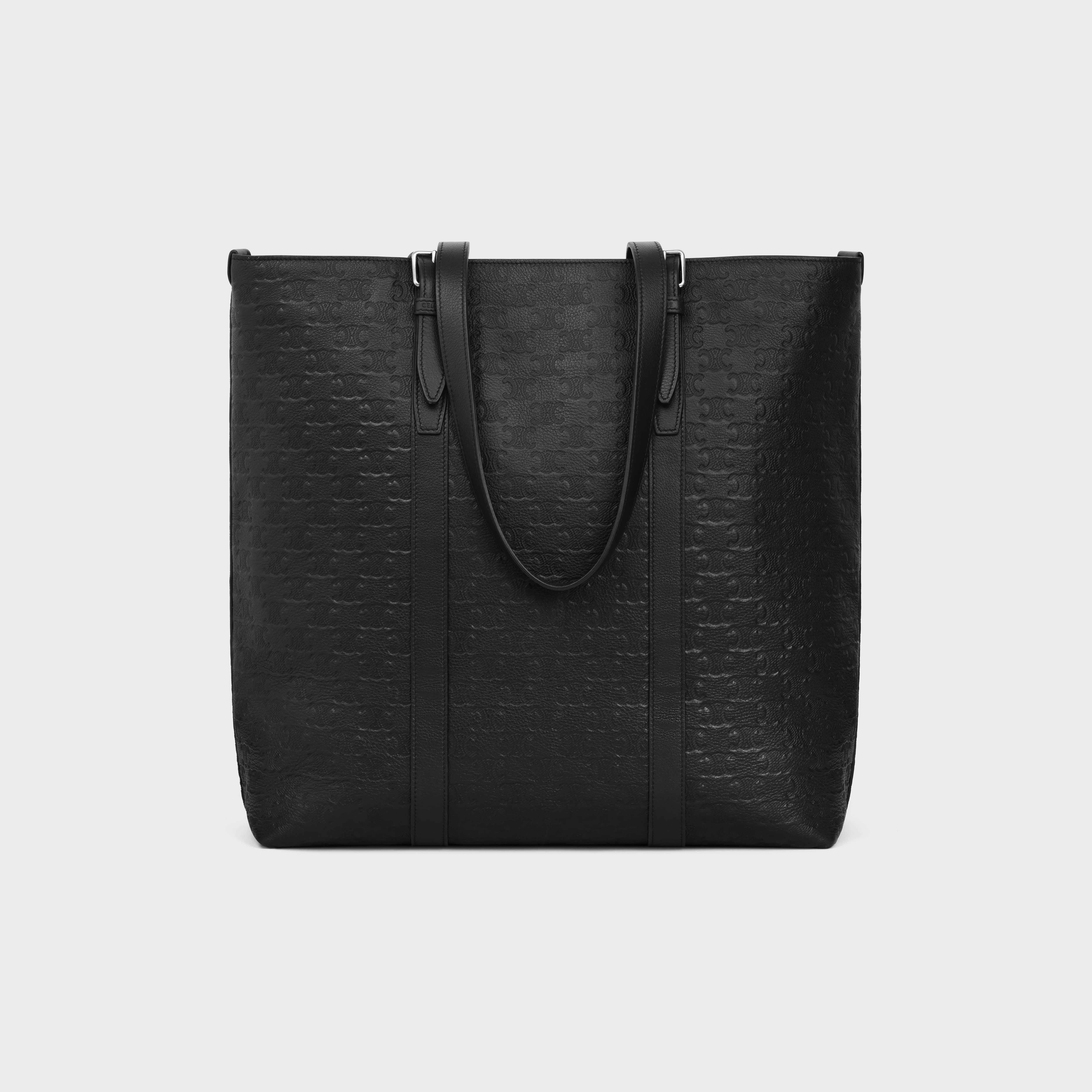 CABAS WITH BUCKLE in Calfskin with triomphe embossed - 3