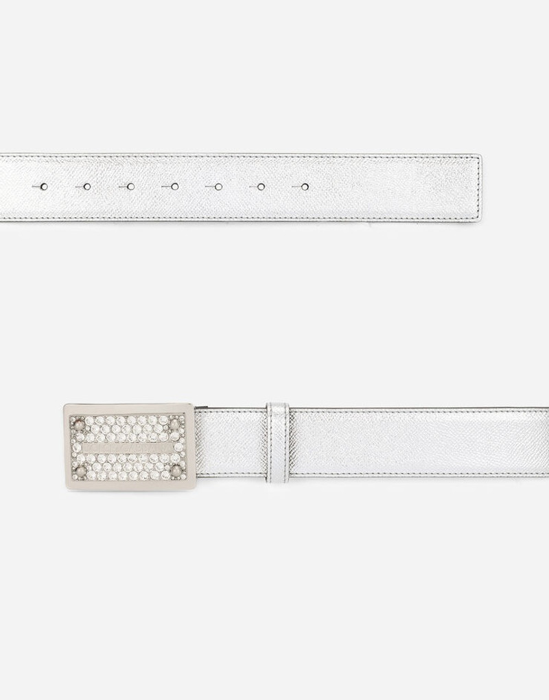 Dolce & Gabbana Calfskin belt with metal buckle outlook