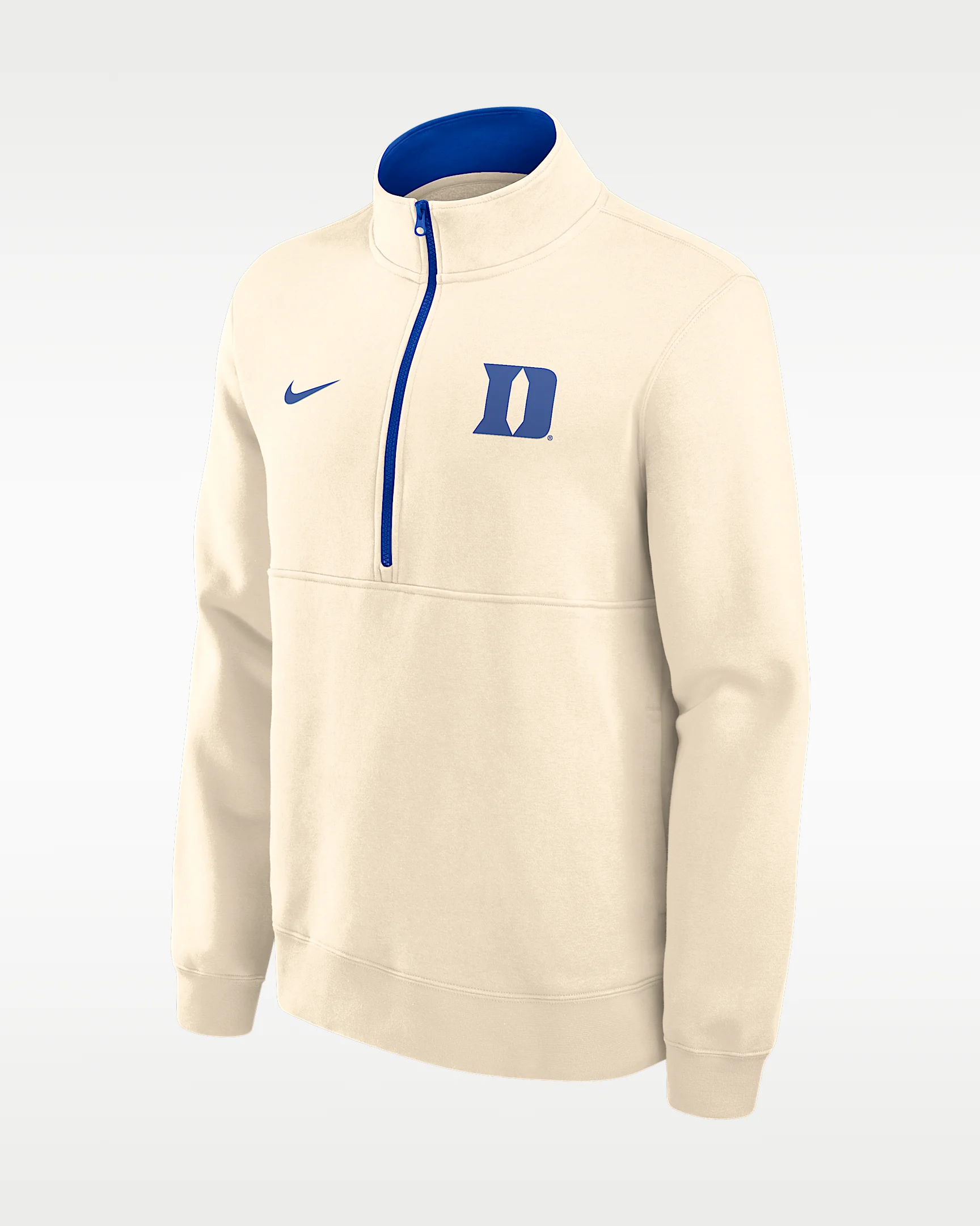 Duke Primetime Primary Logo Men's Nike College 1/2-Zip Crew - 1