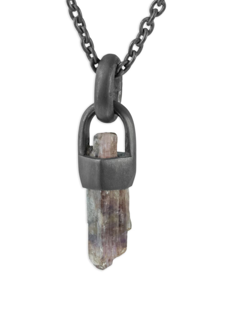 Parts of Four sterling silver Talisman Tanzanite necklace outlook