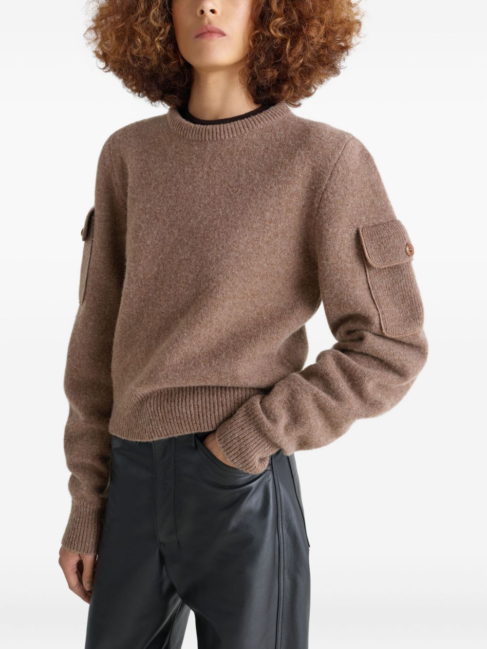 pocket wool sweater - 3
