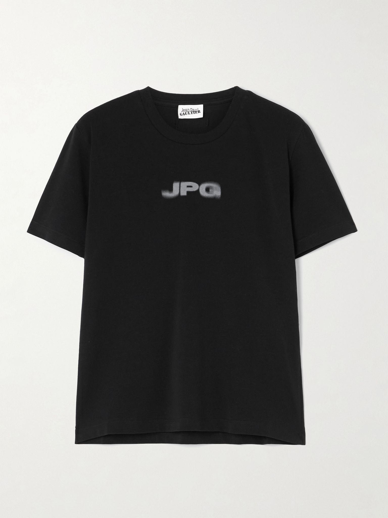 Baby printed cotton-blend jersey T-shirt Black - 1