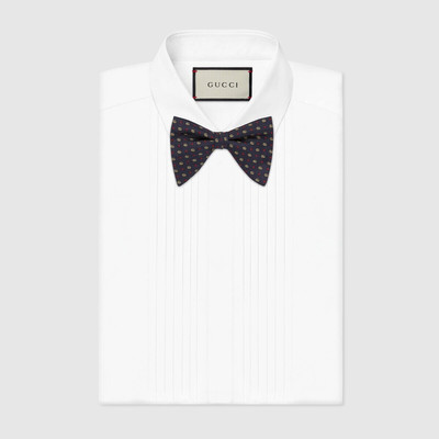 GUCCI Double G and stars silk bow tie outlook