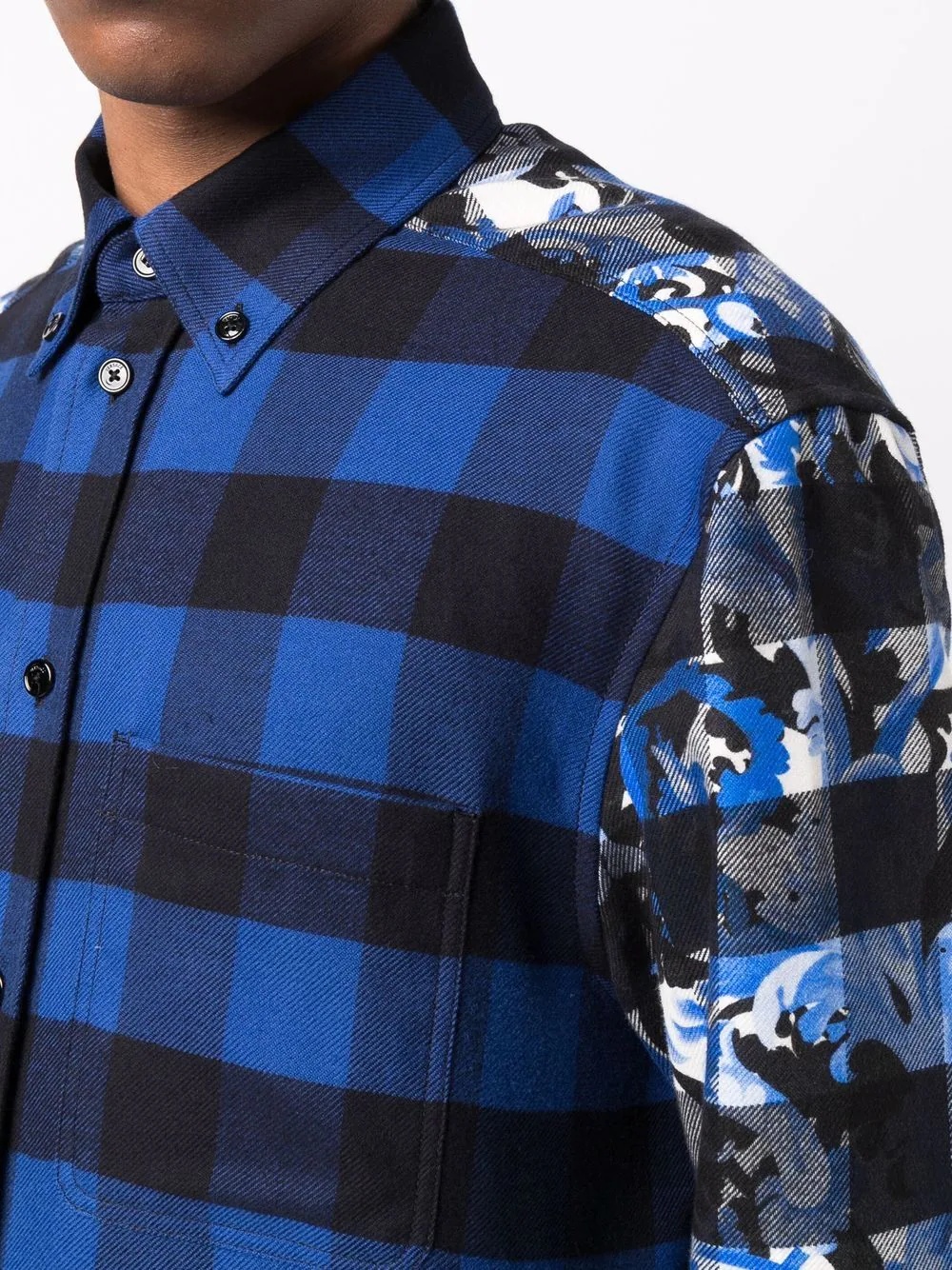 Baroccoflage-print plaid shirt - 5